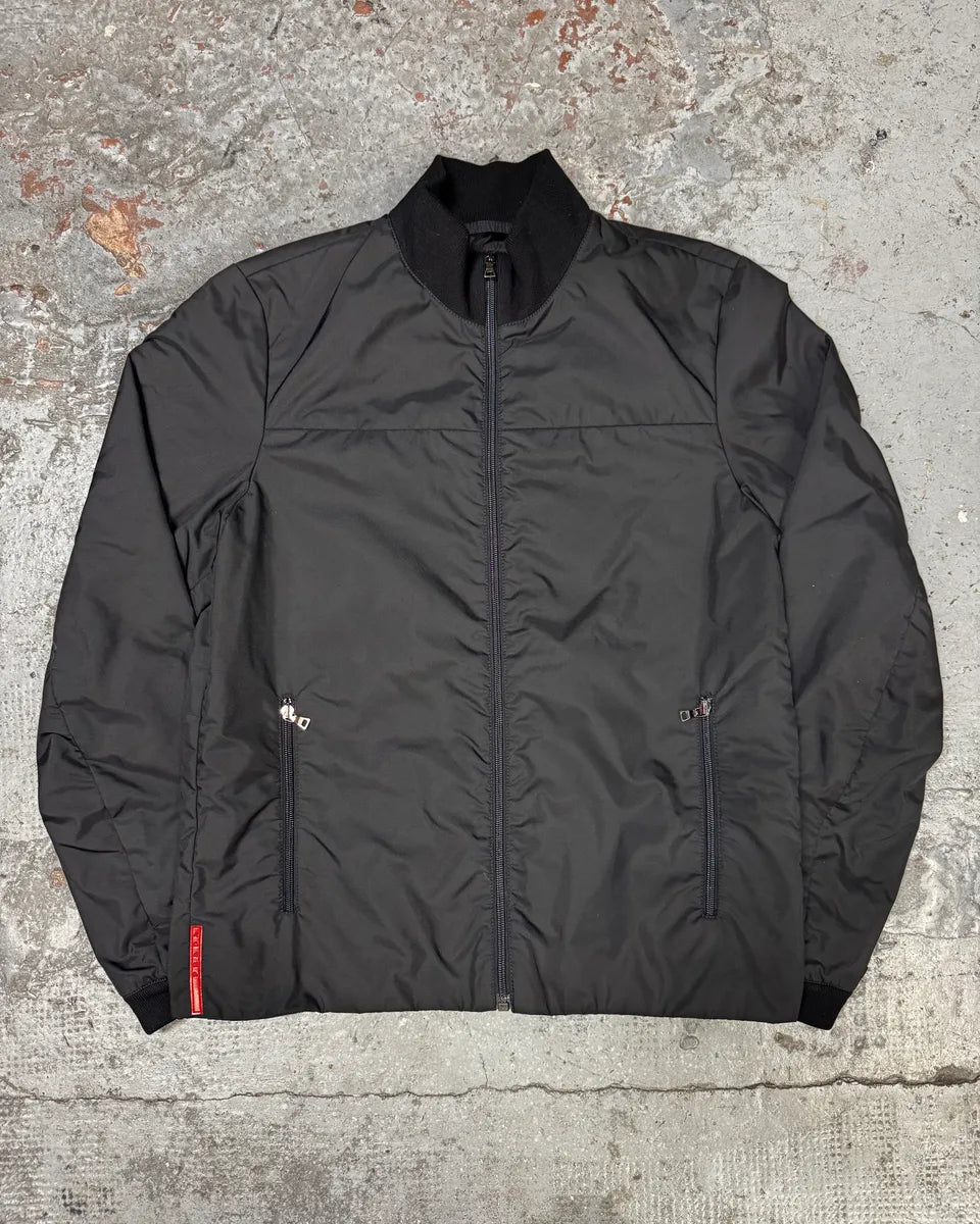 AW2007 Prada Black Nylon Jacket BYgYQRM 0