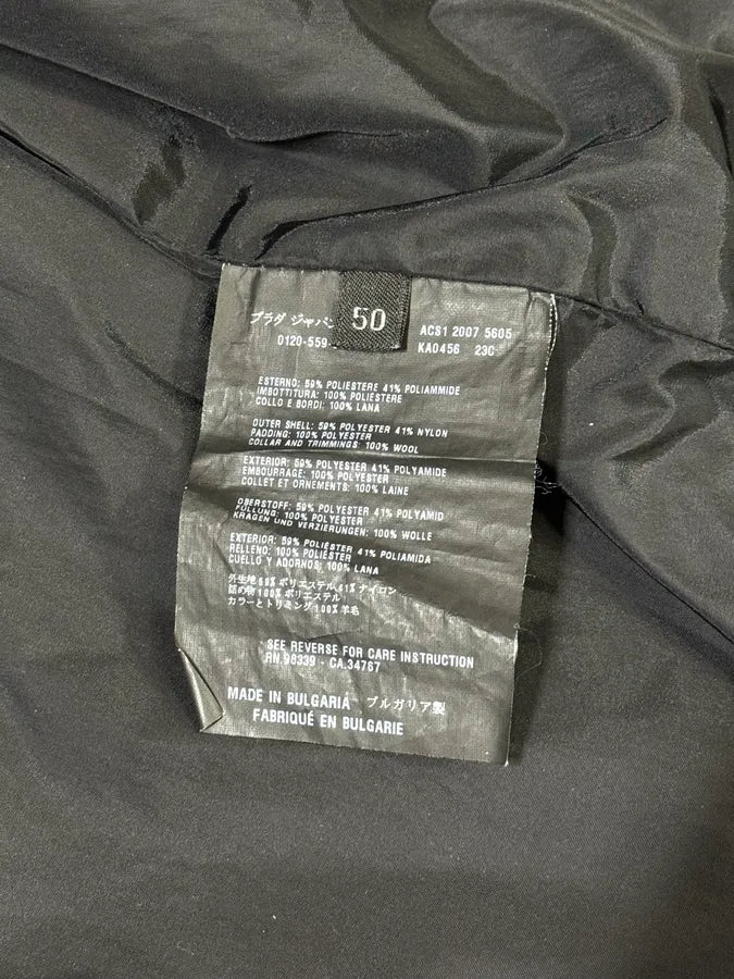 AW2007 Prada Black Nylon Jacket BYgYQRM 5