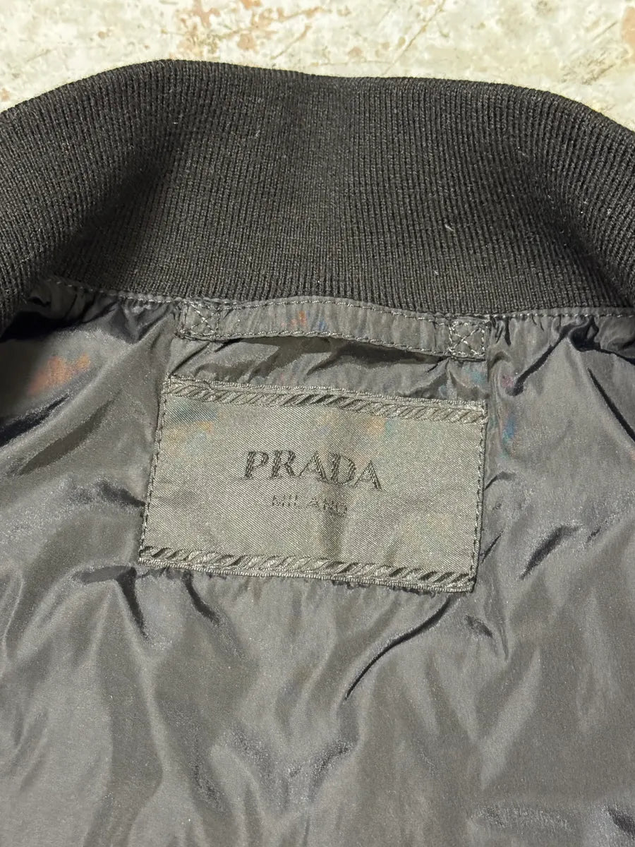 AW2007 Prada Black Nylon Jacket BYgYQRM 3