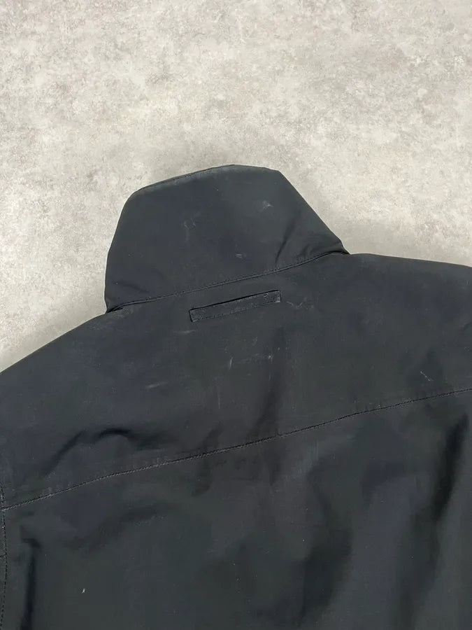 AW2007 Prada Black Nylon Long Windbreaker Jacket wMHItEq 5