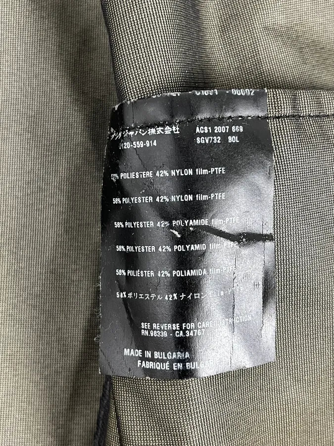 AW2007 Prada Black Nylon Long Windbreaker Jacket wMHItEq 9