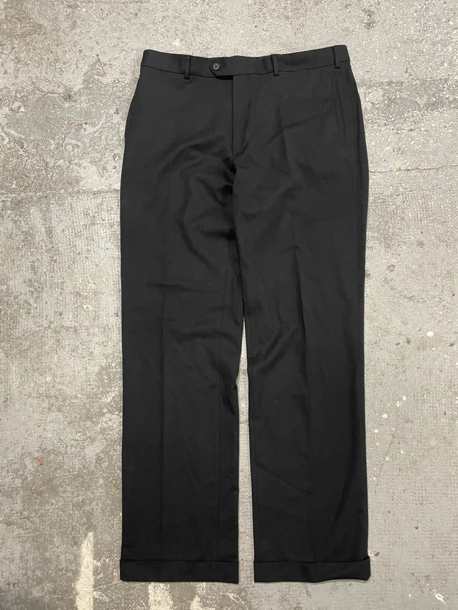 AW2007 Prada Black Wool Tailored Pants WYwlNgD 0
