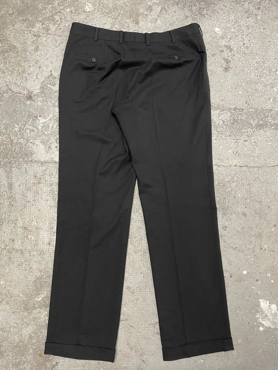AW2007 Prada Black Wool Tailored Pants WYwlNgD 1