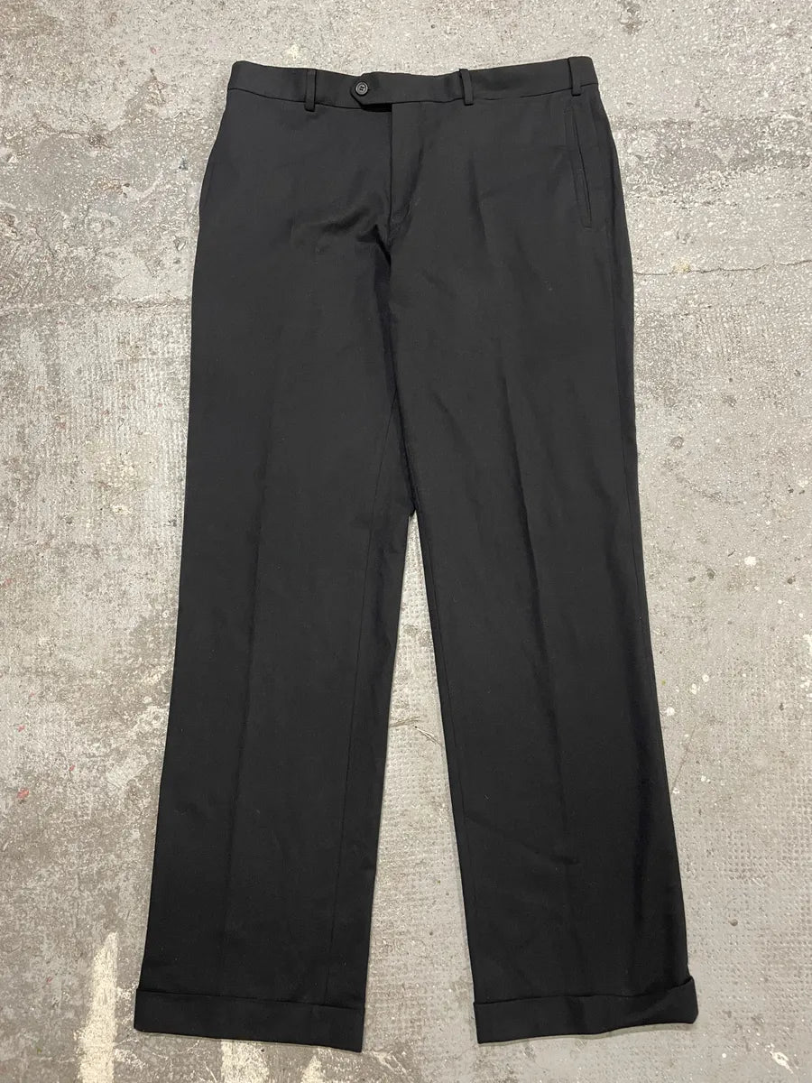 AW2007 Prada Black Wool Tailored Pants WYwlNgD 2