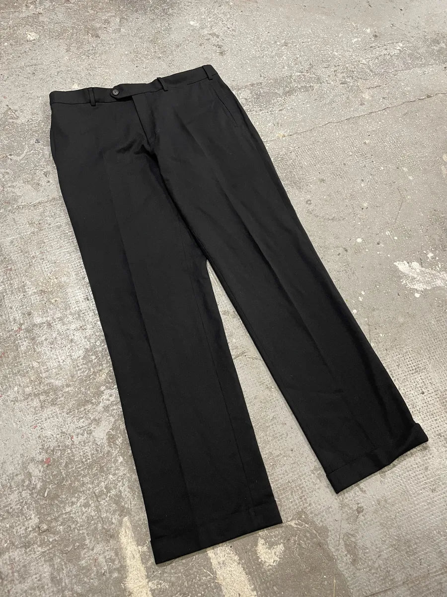 AW2007 Prada Black Wool Tailored Pants WYwlNgD 3