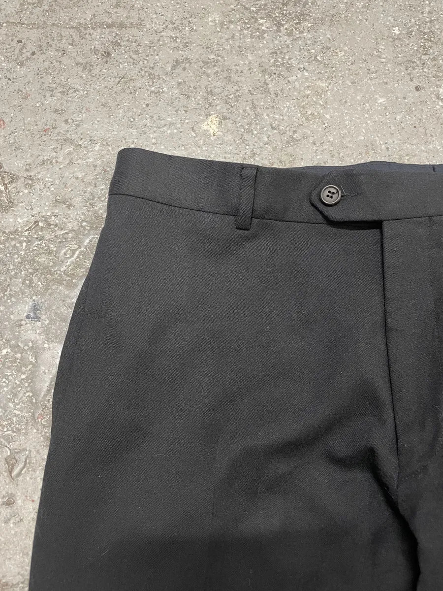 AW2007 Prada Black Wool Tailored Pants WYwlNgD 4