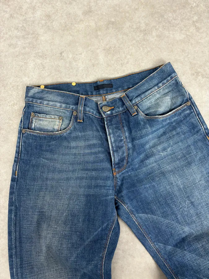 AW2007 Prada Faded Blue Straight Denim Jeans ettmWeT 4