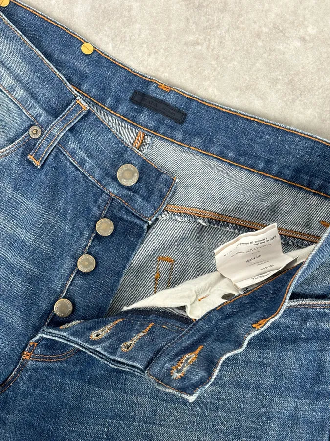 AW2007 Prada Faded Blue Straight Denim Jeans ettmWeT 8