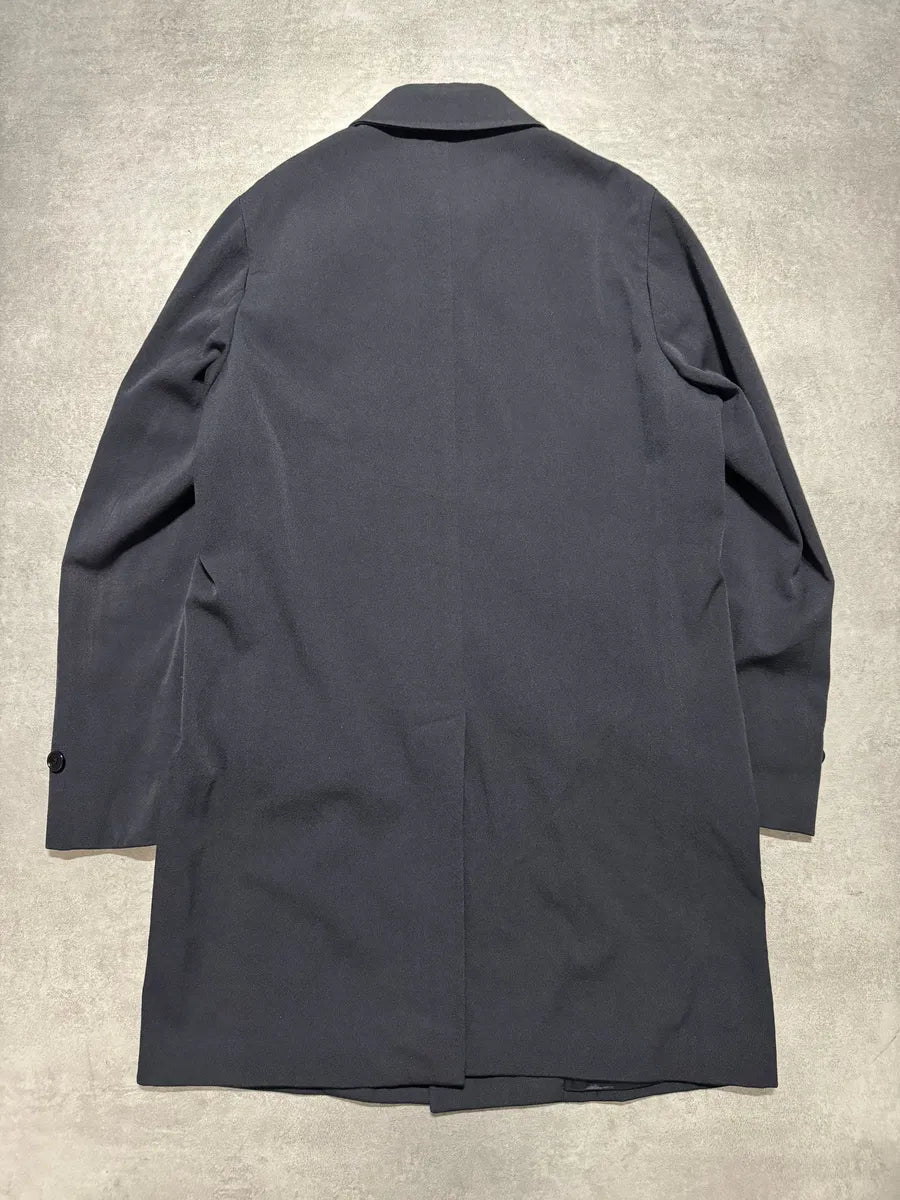 AW2007 Prada Navy Trench Wool Minimalist Pure Jacket (M/L) 1
