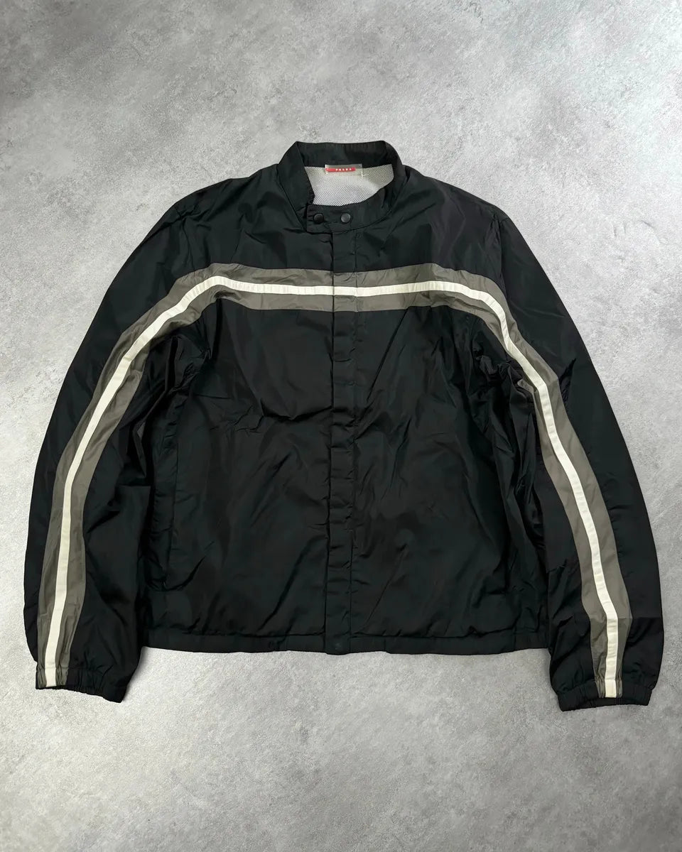 AW2007 Prada Nylon Light Black Windbreaker (L) 0