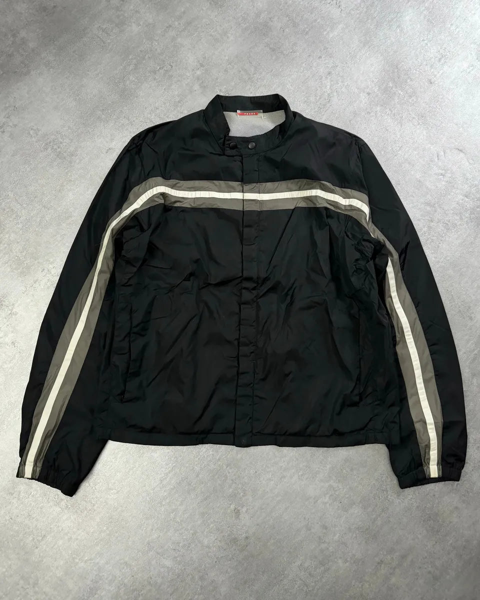 AW2007 Prada Nylon Light Black Windbreaker (L) 8