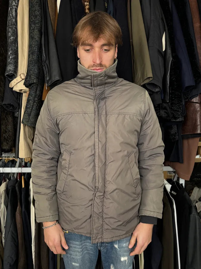  2000s Prada Dyed Kid Fur Grey Hooded Puffer Jacket aIJziGx 1