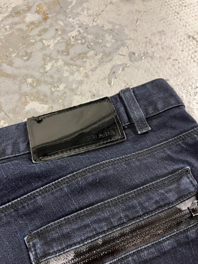AW2007 Prada Slim Navy Jeans  AfVUMQZ 9