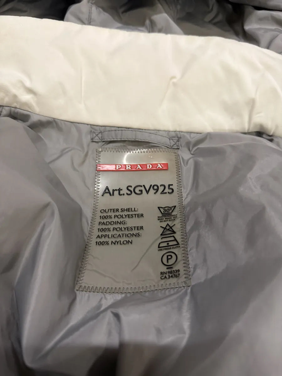 AW2007 Prada White Linea Rossa Ski Hooded Jacket IiaisXK 14