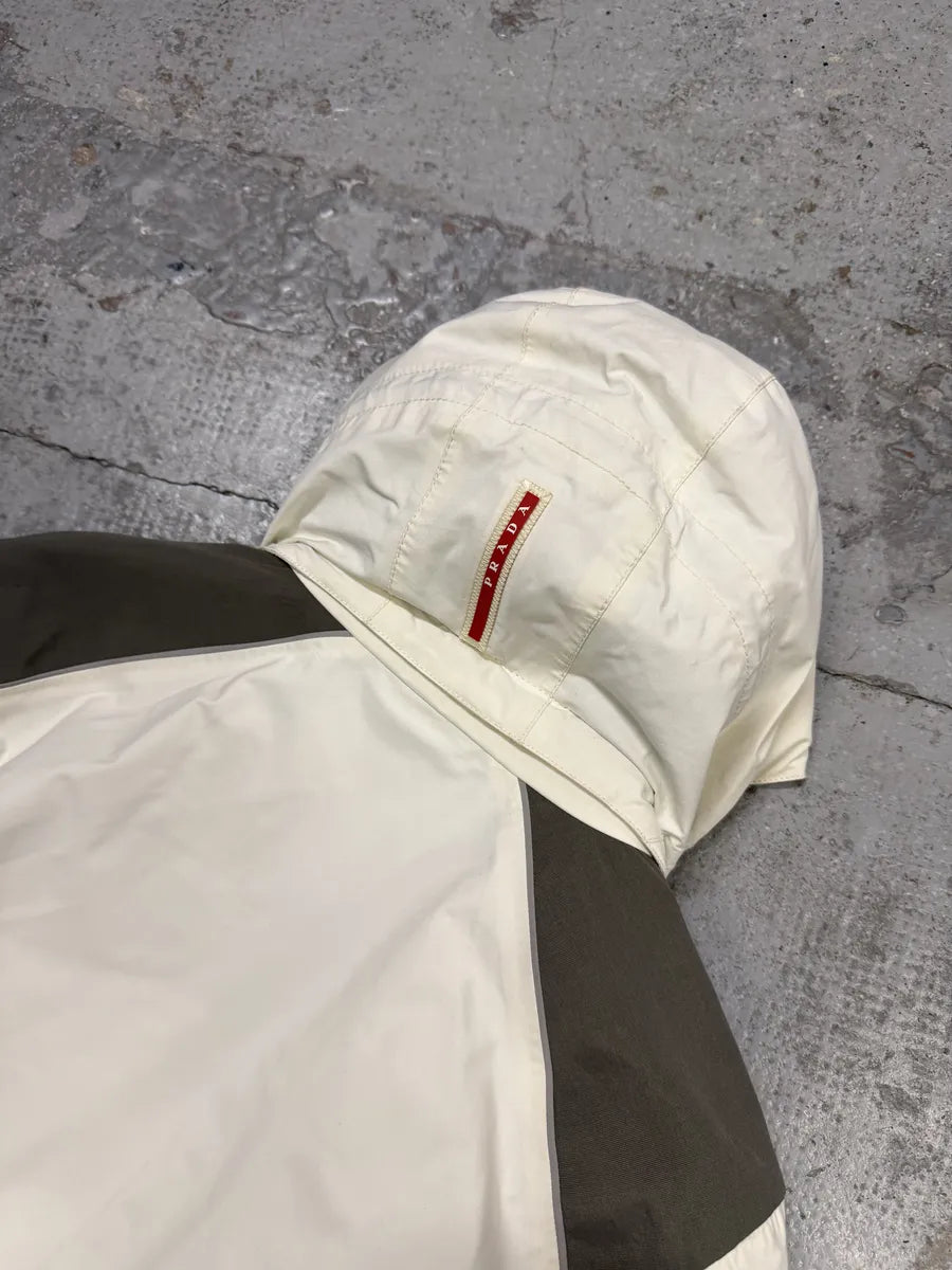 AW2007 Prada White Linea Rossa Ski Hooded Jacket IiaisXK 16