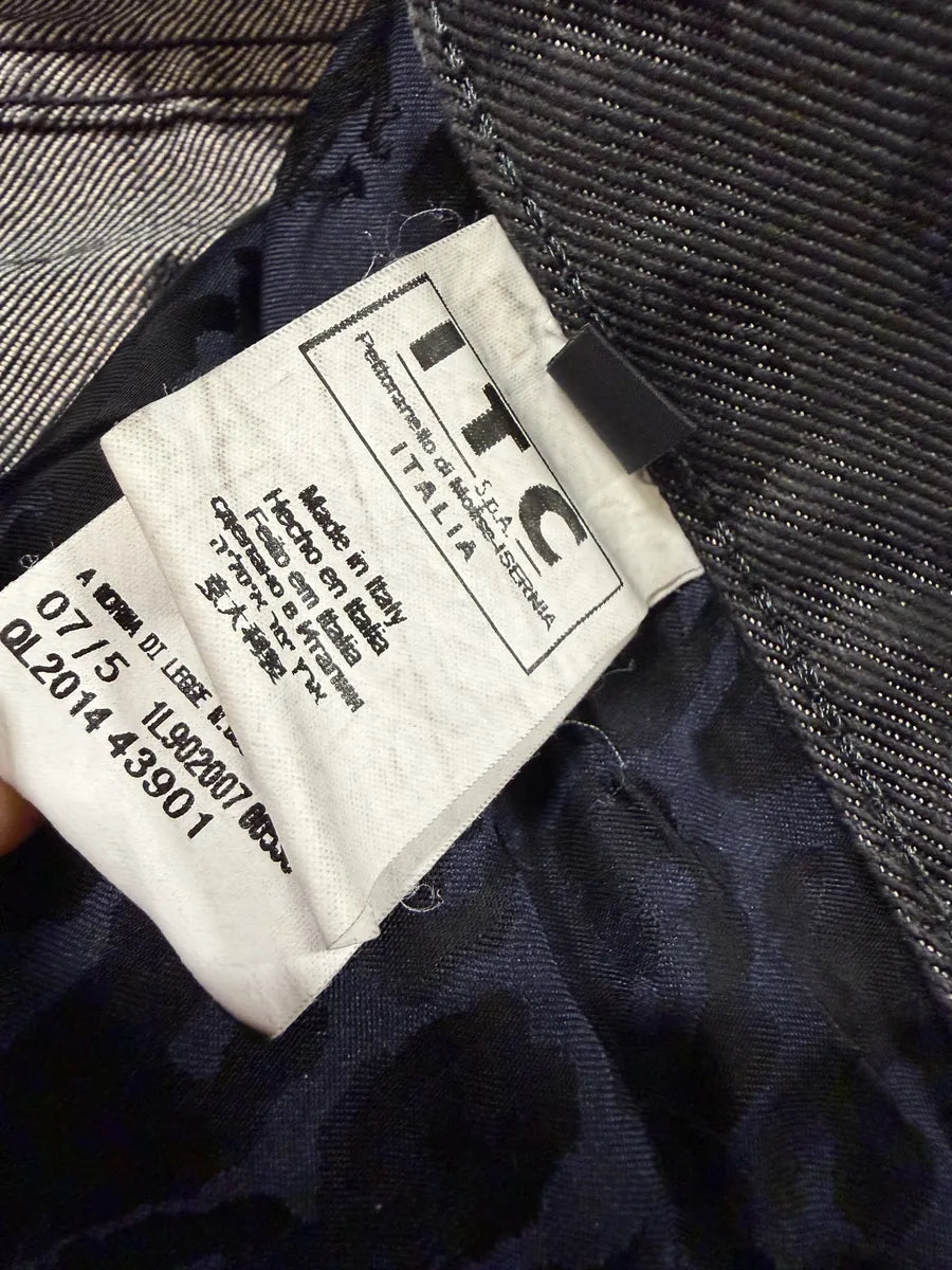 AW2007 Roberto Cavalli Black Snakeskin Effect Obscure Pants WWKRzaG 6