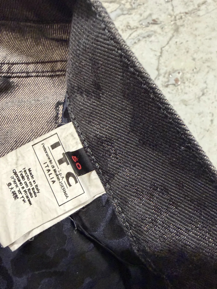 AW2007 Roberto Cavalli Black Snakeskin Effect Obscure Pants WWKRzaG 7
