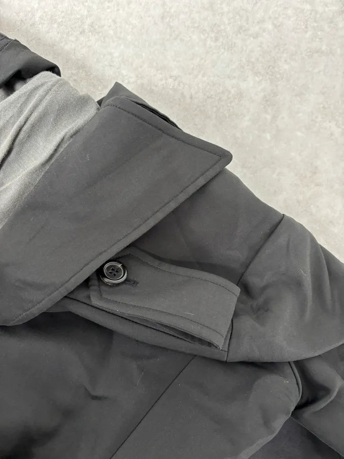 AW2007 Yves Saint Laurent Black Classy Trench Coat nUoUKnf 10