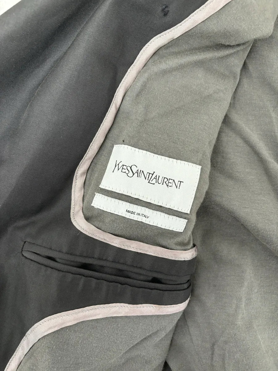 AW2007 Yves Saint Laurent Black Classy Trench Coat nUoUKnf 12