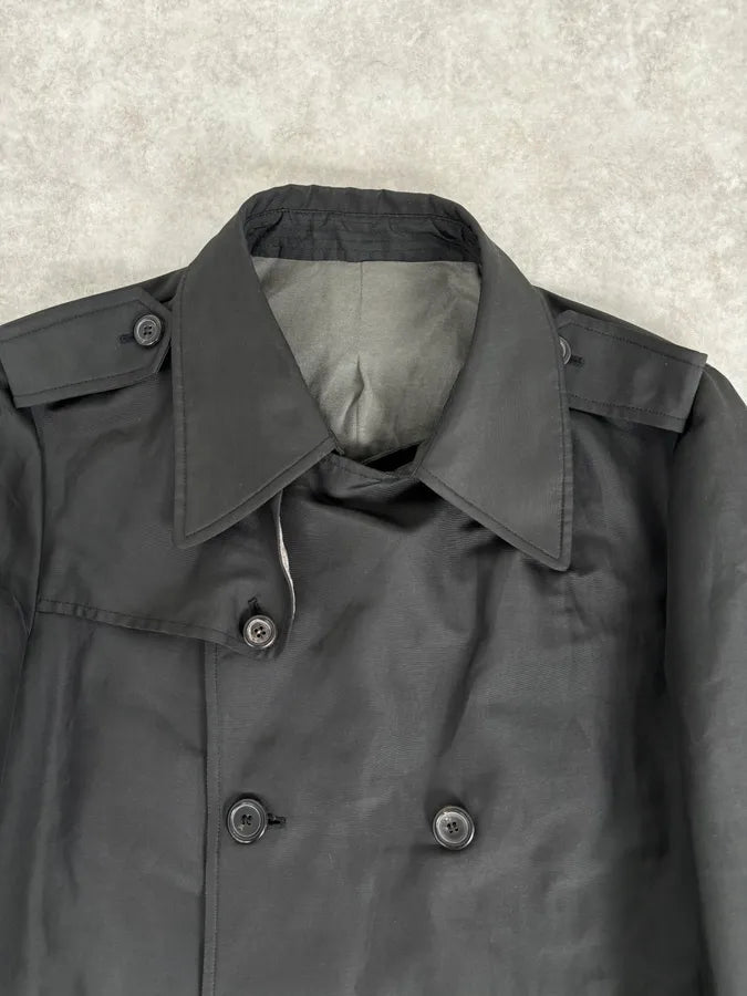 AW2007 Yves Saint Laurent Black Classy Trench Coat nUoUKnf 3