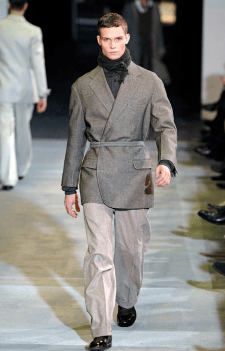 AW2007 Yves Saint Laurent Grey Ovalo Faded Pants iEdxZKV 1