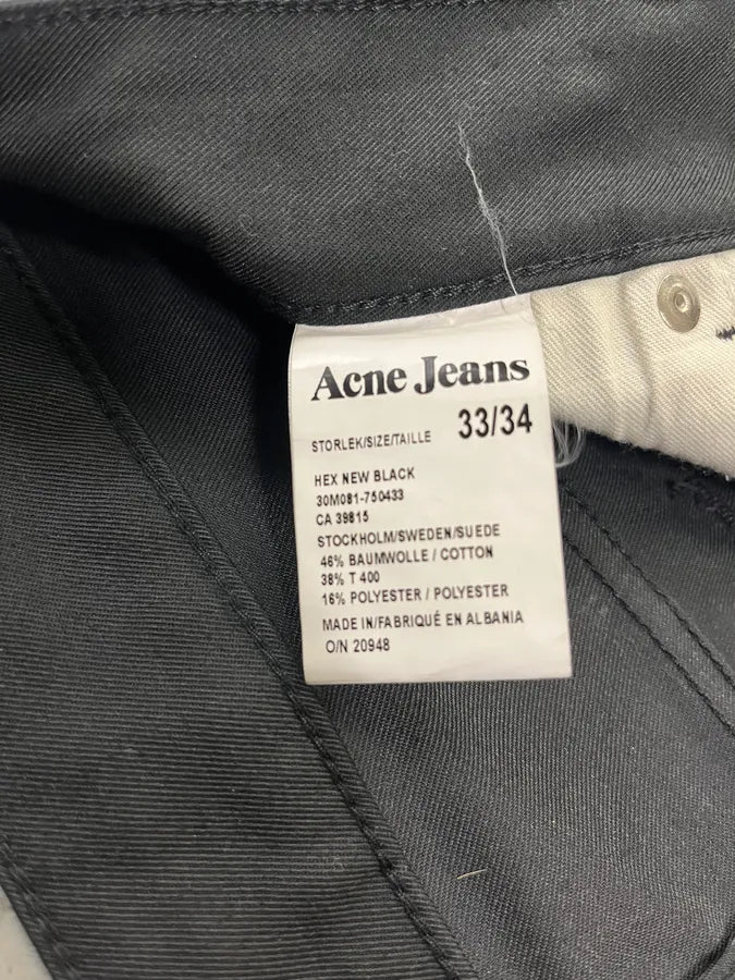 AW2008 Acne Studios Black Slim Pants (M) knTTAEJ 8