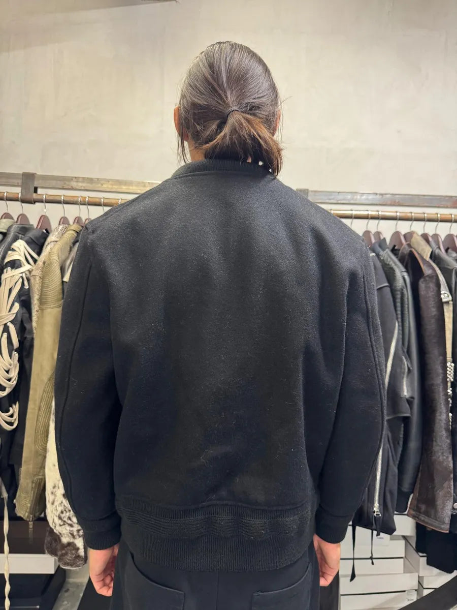 AW2008 Acne Studios Black Wool Bomber Jacket aHqJMnm 2