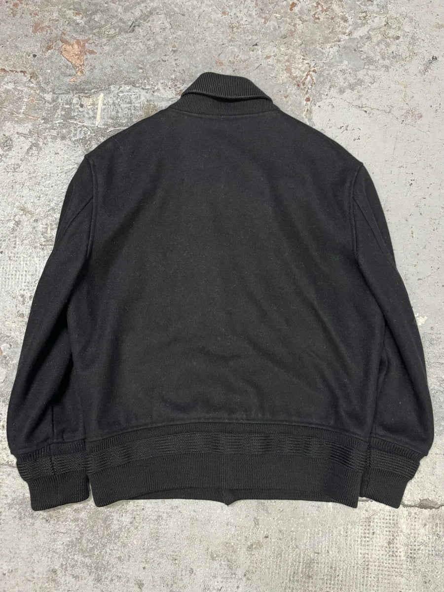 AW2008 Acne Studios Black Wool Bomber Jacket aHqJMnm 3