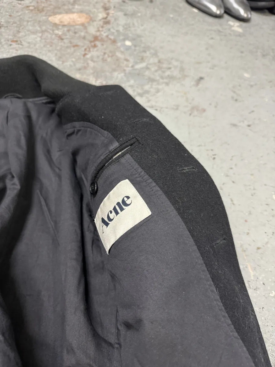 AW2008 Acne Studios Black Wool Bomber Jacket aHqJMnm 7