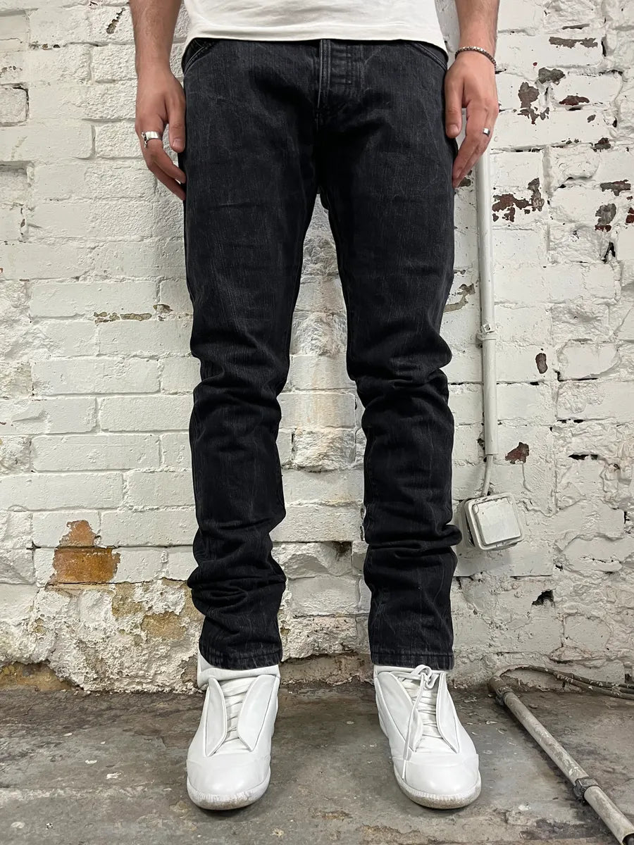 AW2008 Balenciaga Black Denim Slim Jeans BPZimxI 1