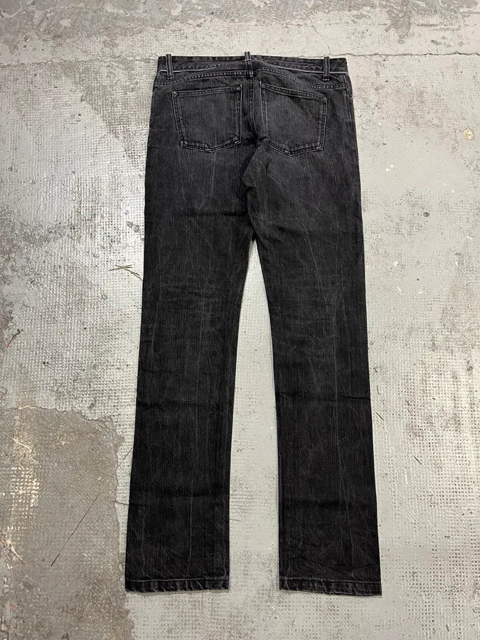 AW2008 Balenciaga Black Denim Slim Jeans BPZimxI 7