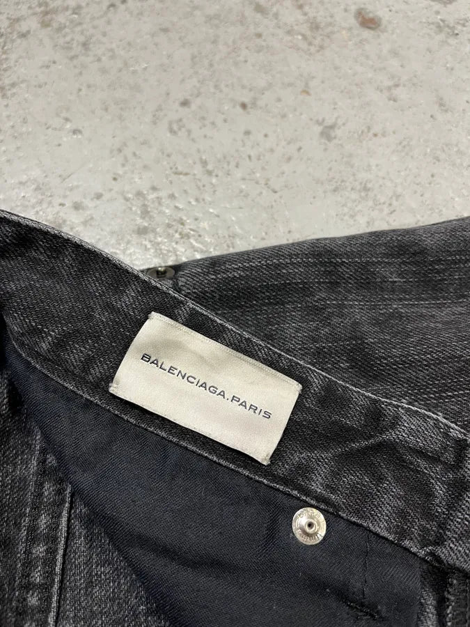 AW2008 Balenciaga Black Denim Slim Jeans BPZimxI 9