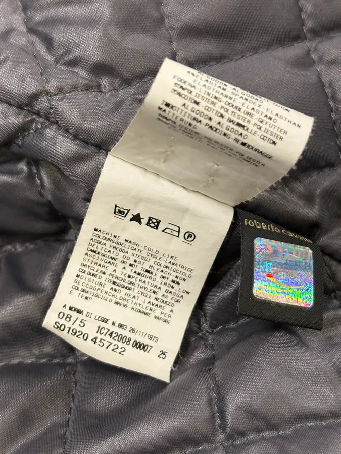 AW2008 Cavalli Black Nylon Obscure Bomber Jacket dFjUvIe 10