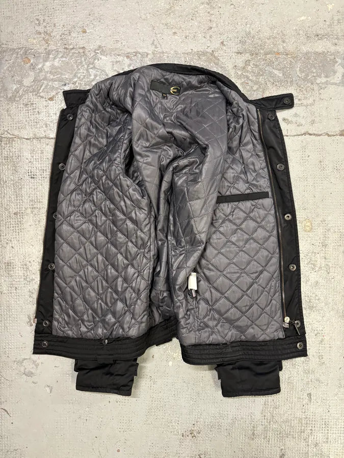 AW2008 Cavalli Black Nylon Obscure Bomber Jacket dFjUvIe 6