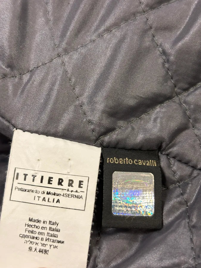AW2008 Cavalli Black Nylon Obscure Bomber Jacket dFjUvIe 9