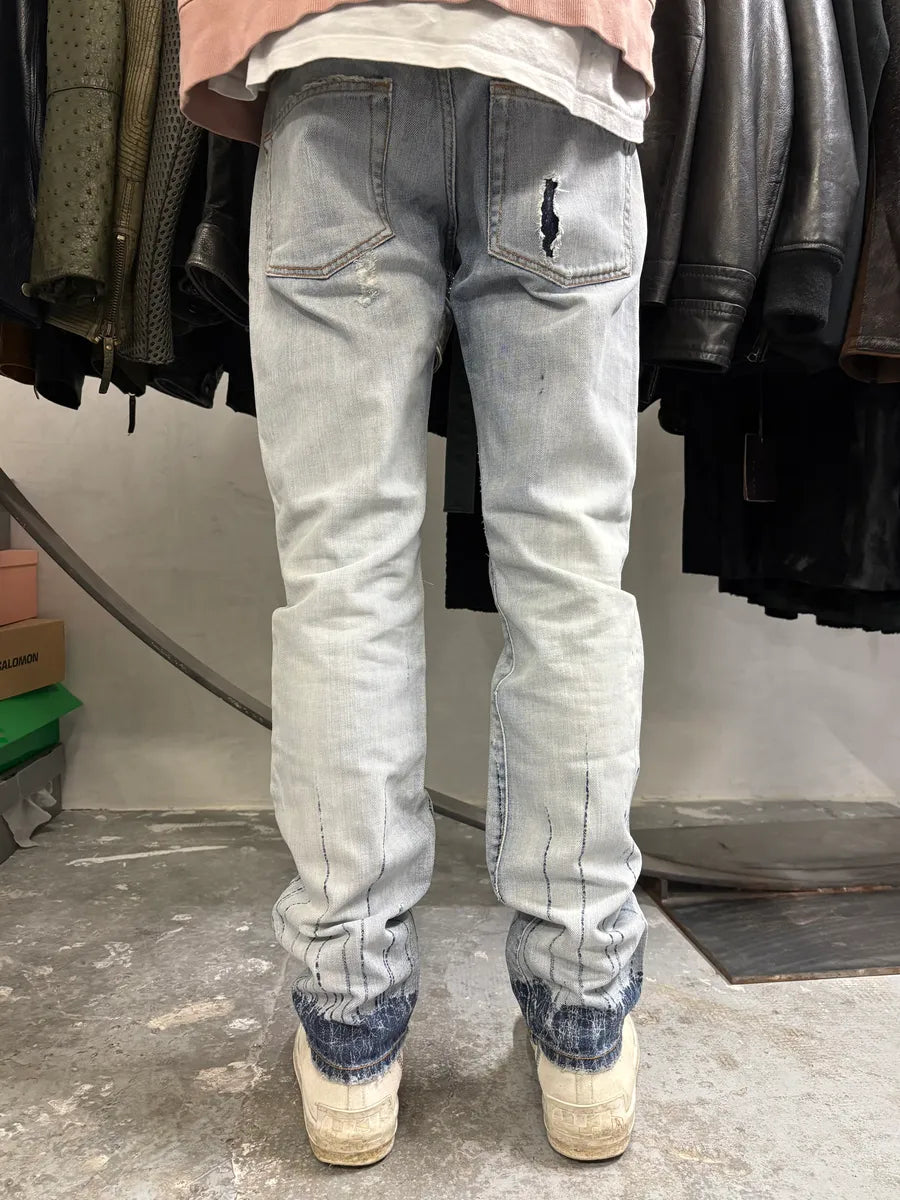 AW2008 Cavalli Blue Light Painted Denim Jeans (S) iBSPypR 1