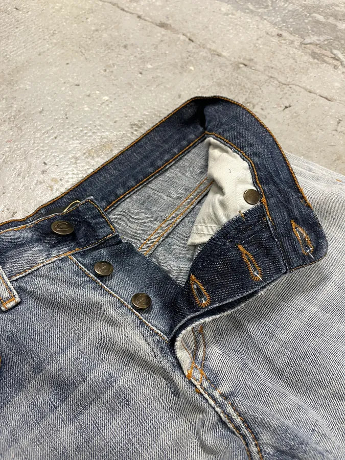 AW2008 Cavalli Blue Light Painted Denim Jeans (S) iBSPypR 11