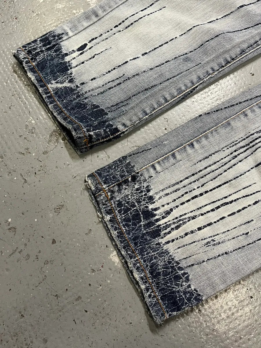 AW2008 Cavalli Blue Light Painted Denim Jeans (S) iBSPypR 6