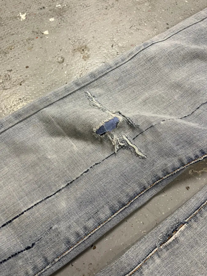 AW2008 Cavalli Blue Light Painted Denim Jeans (S) iBSPypR 8