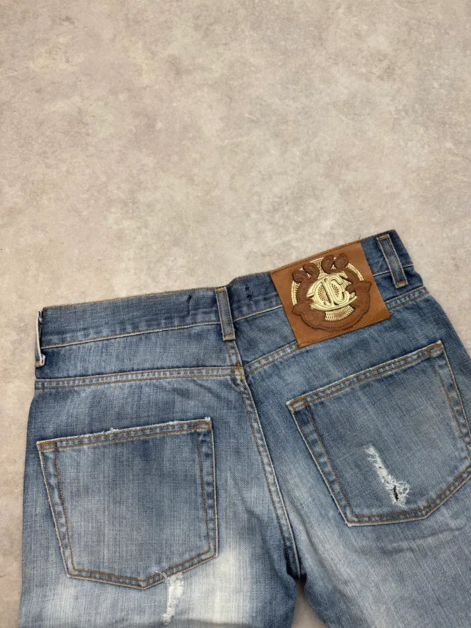 AW2008 Cavalli Blue Blood Slim Gradient Denim Jeans ZuElmQN 7