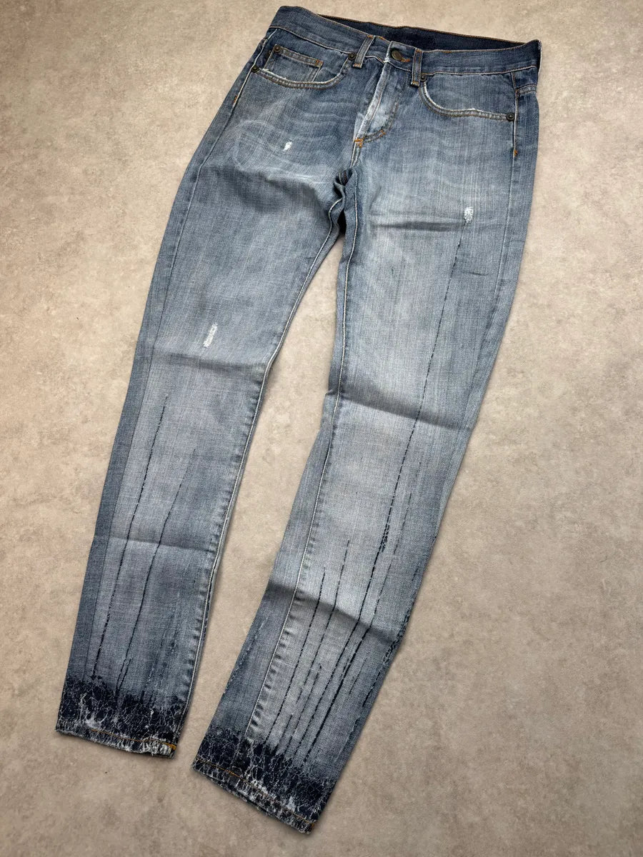 AW2008 Cavalli Blue Blood Slim Gradient Denim Jeans ZuElmQN 4