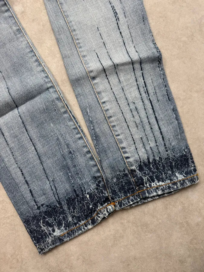 AW2008 Cavalli Blue Blood Slim Gradient Denim Jeans ZuElmQN 5