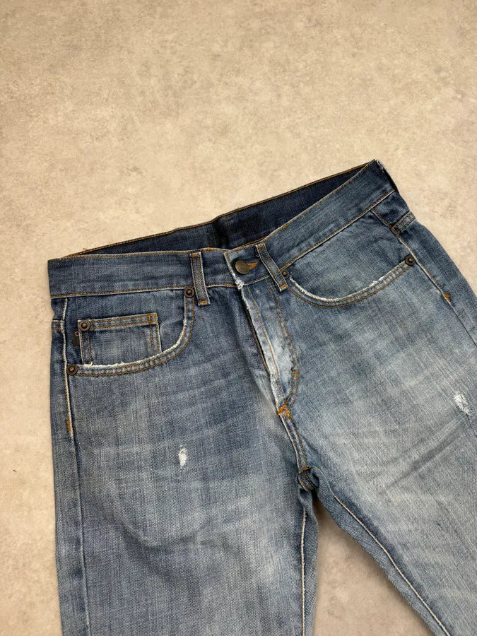 AW2008 Cavalli Blue Blood Slim Gradient Denim Jeans ZuElmQN 8
