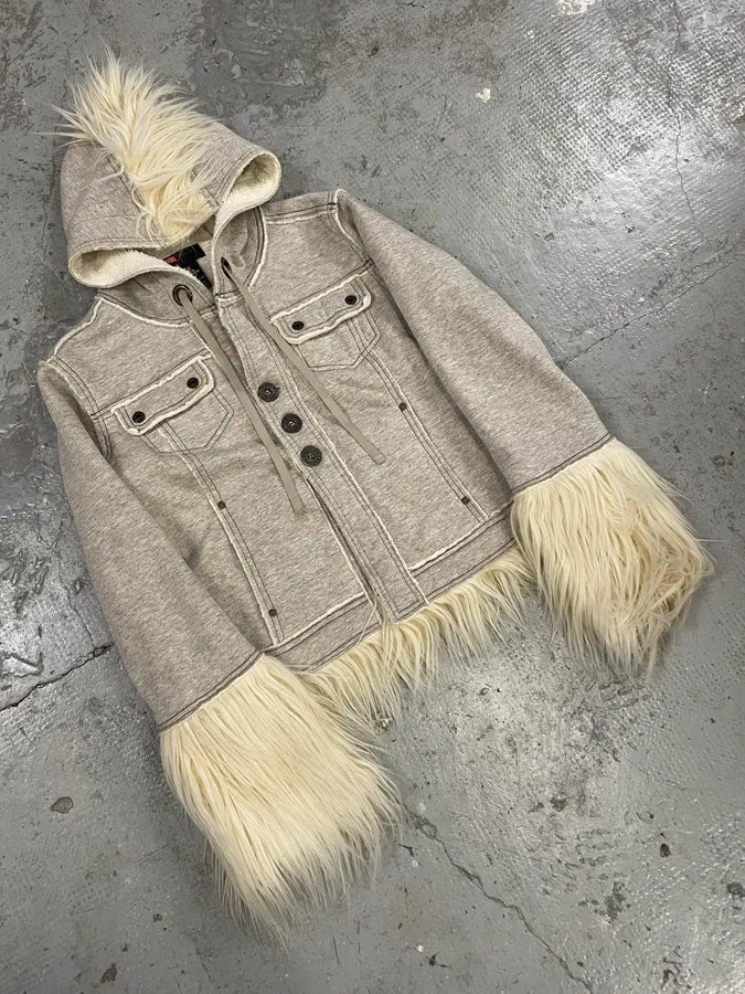 AW2008 Diesel Grey Mohawk Hooded Sweater (XS/S) HJLhkTz 1