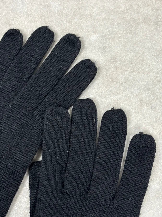 AW2008 Dior Black Premium Wool Gloves atDFJfn 5