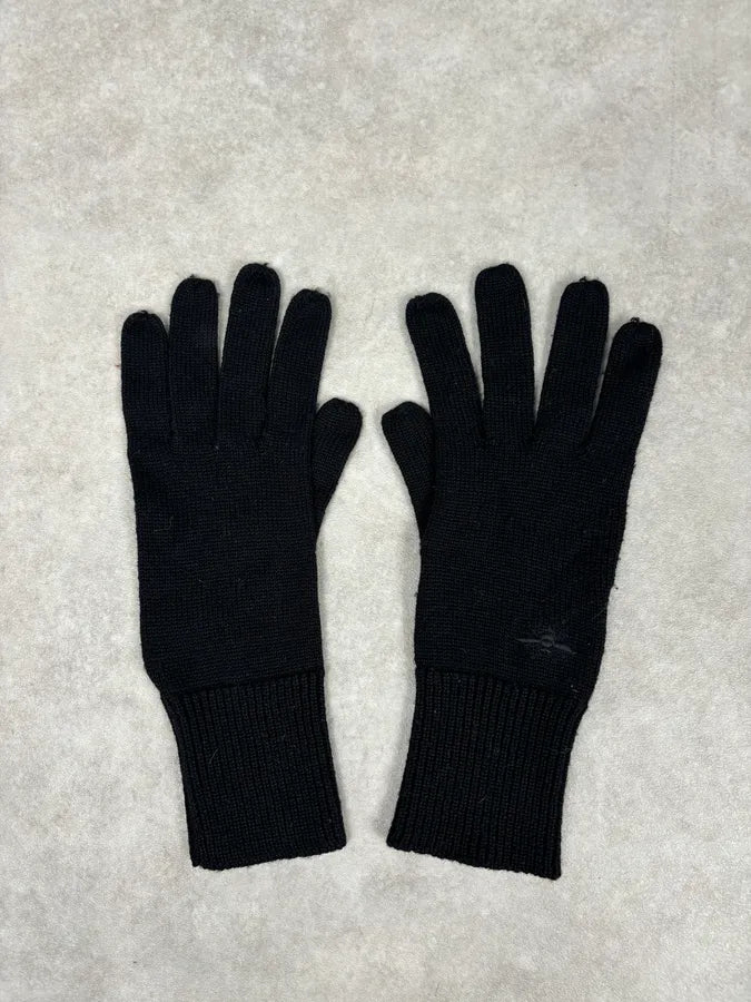 AW2008 Dior Black Premium Wool Gloves atDFJfn 2