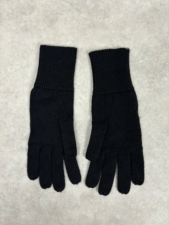 AW2008 Dior Black Premium Wool Gloves atDFJfn 4