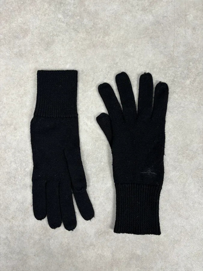 AW2008 Dior Black Premium Wool Gloves atDFJfn 3