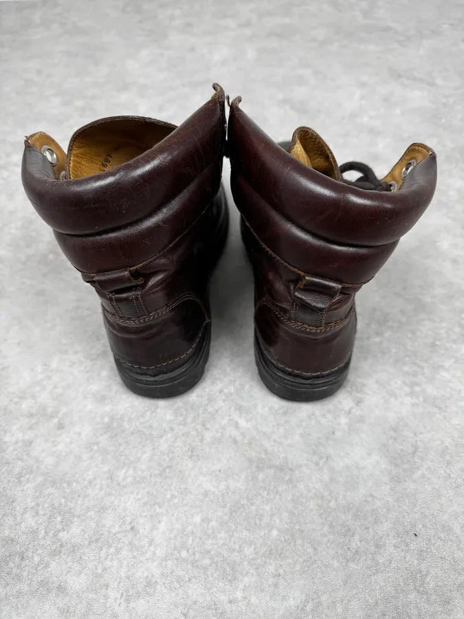 AW2008 Dolce & Gabbana Black & Brown Puffer Effect Leather Boots NRXBYHI 3