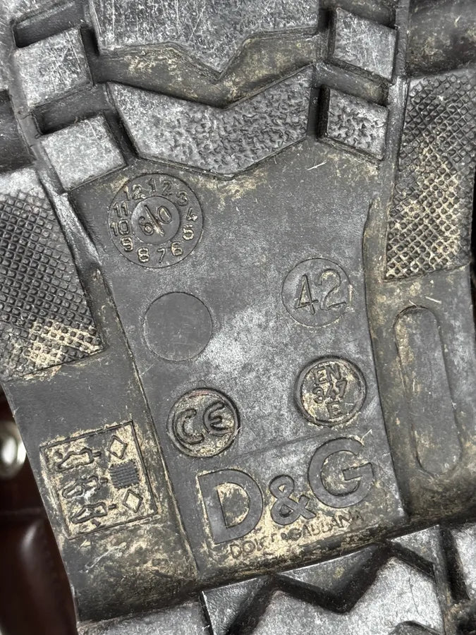 AW2008 Dolce & Gabbana Black & Brown Puffer Effect Leather Boots NRXBYHI 5